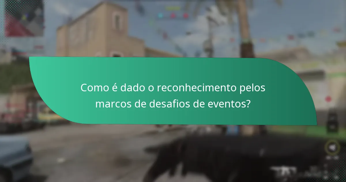 O que constitui conquistas significativas em eventos?
