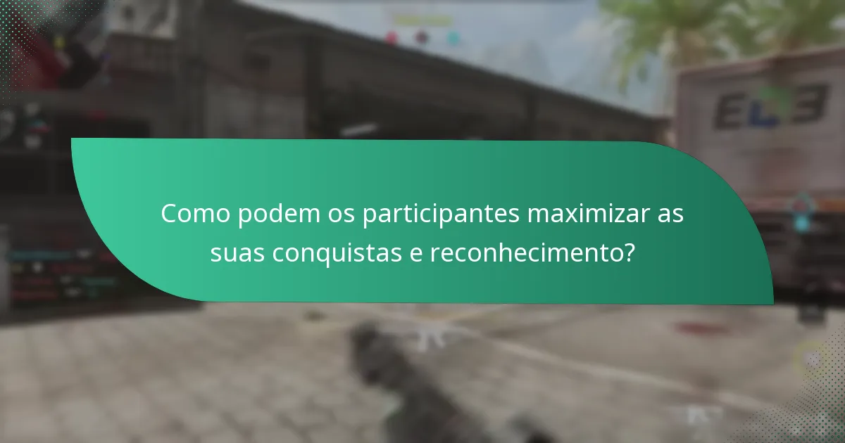 Como é dado o reconhecimento pelos marcos de desafios de eventos?