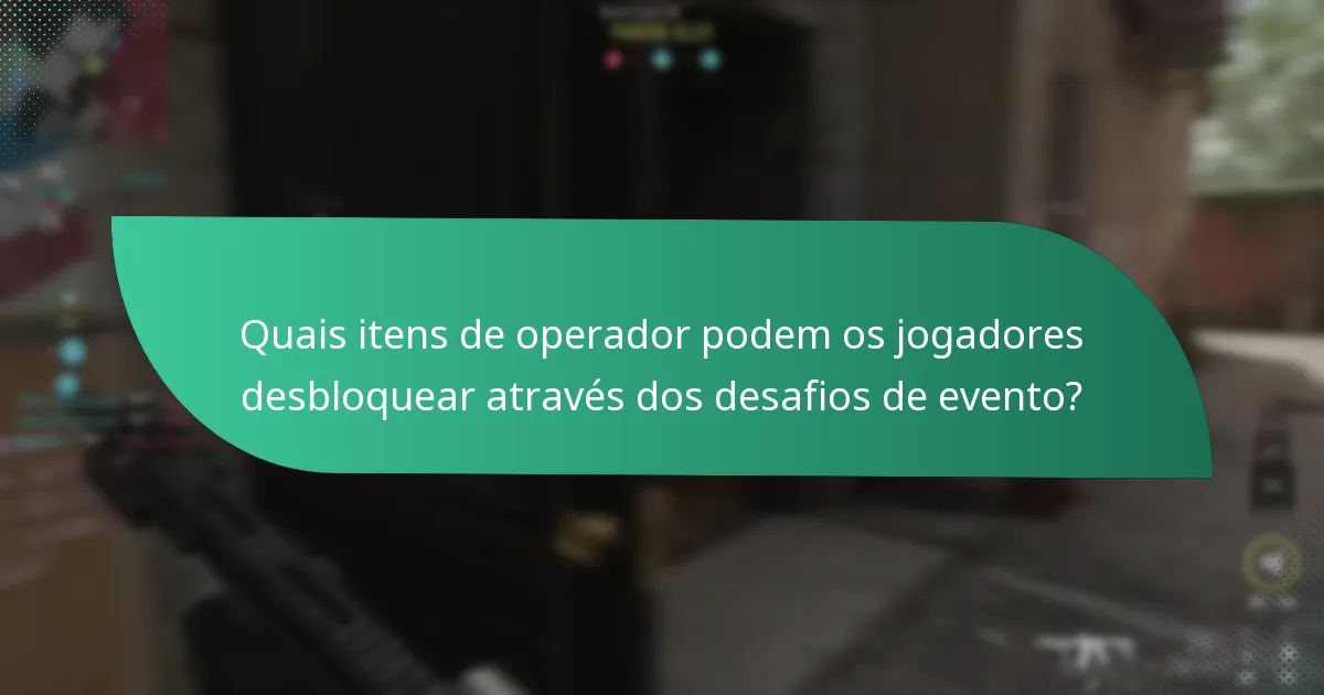 Que equipamento especial está incluído nas recompensas dos desafios de evento?